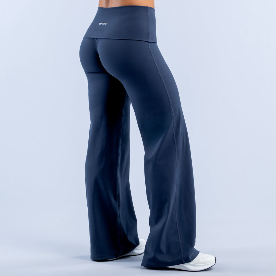 Pantalon large à ceinture rabattue Origin Marine