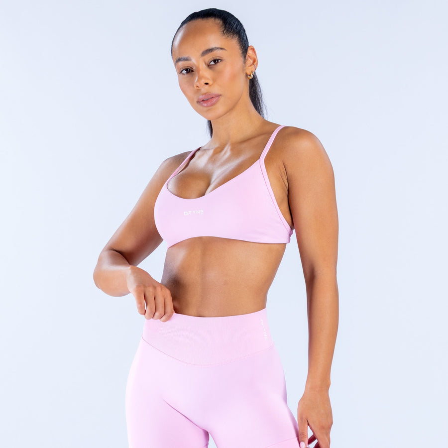 Brassière col échancré Impact Rose pâle